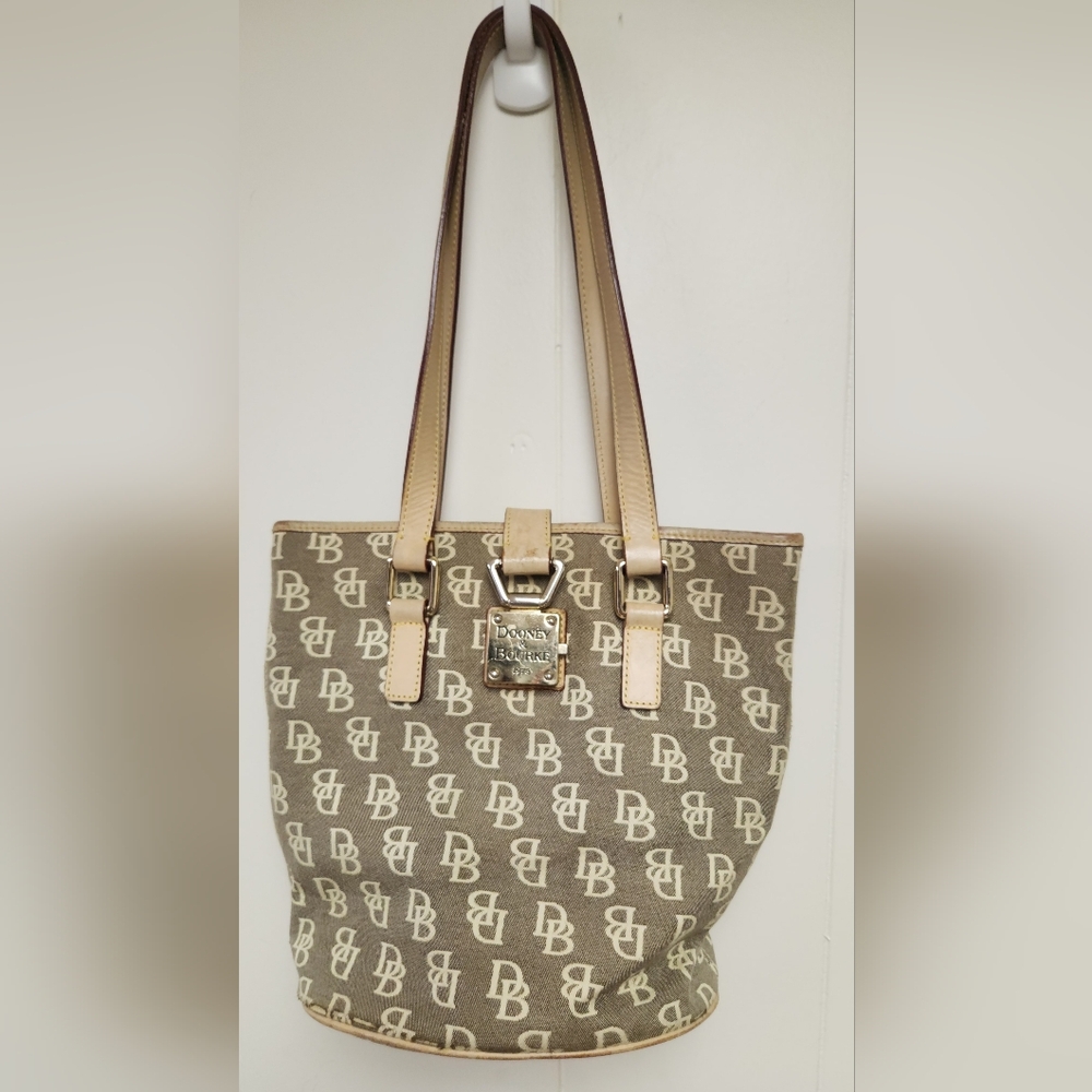 Dooney & Bourke Beige Monogram Tote